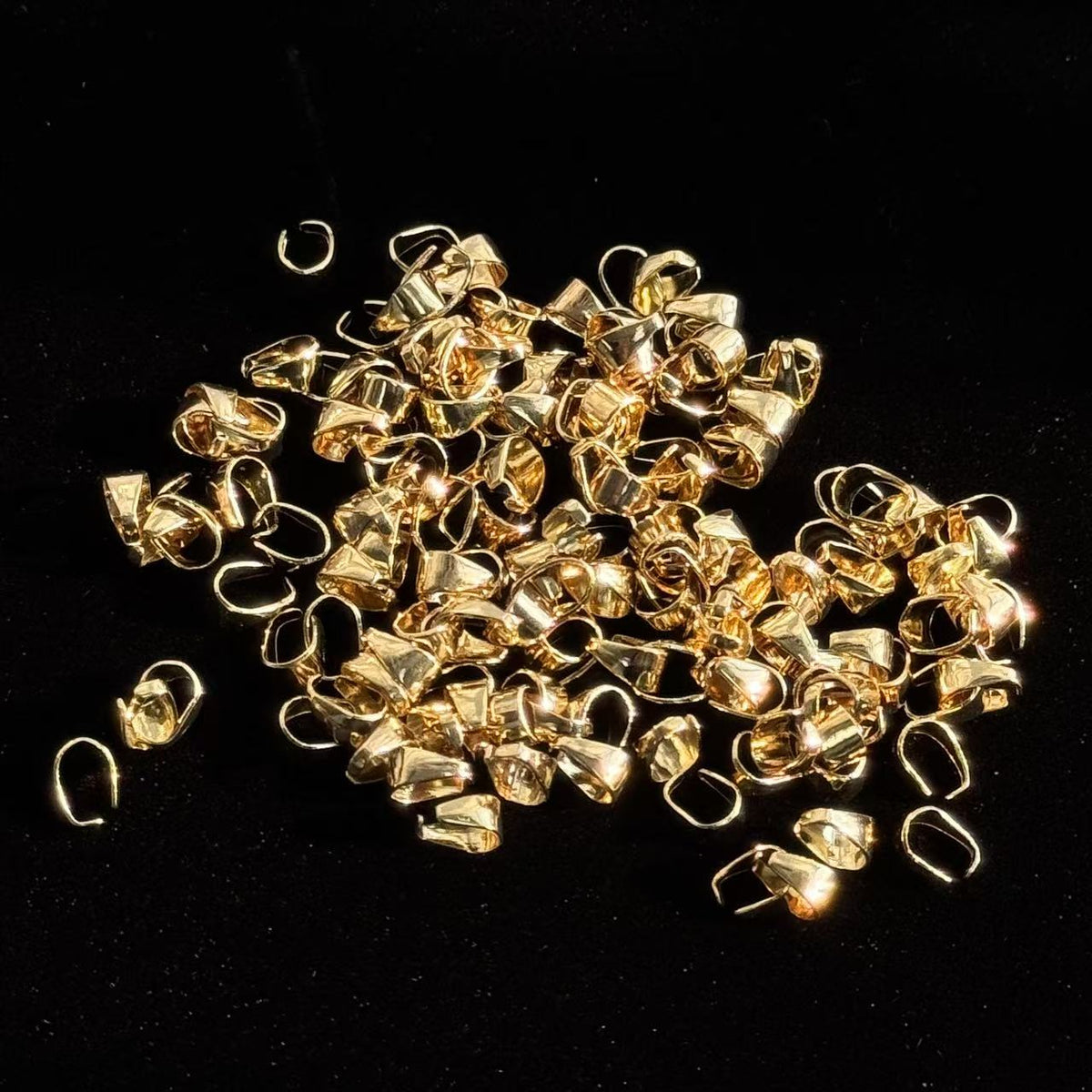 Melon seed buckle(golden color) 500PCS