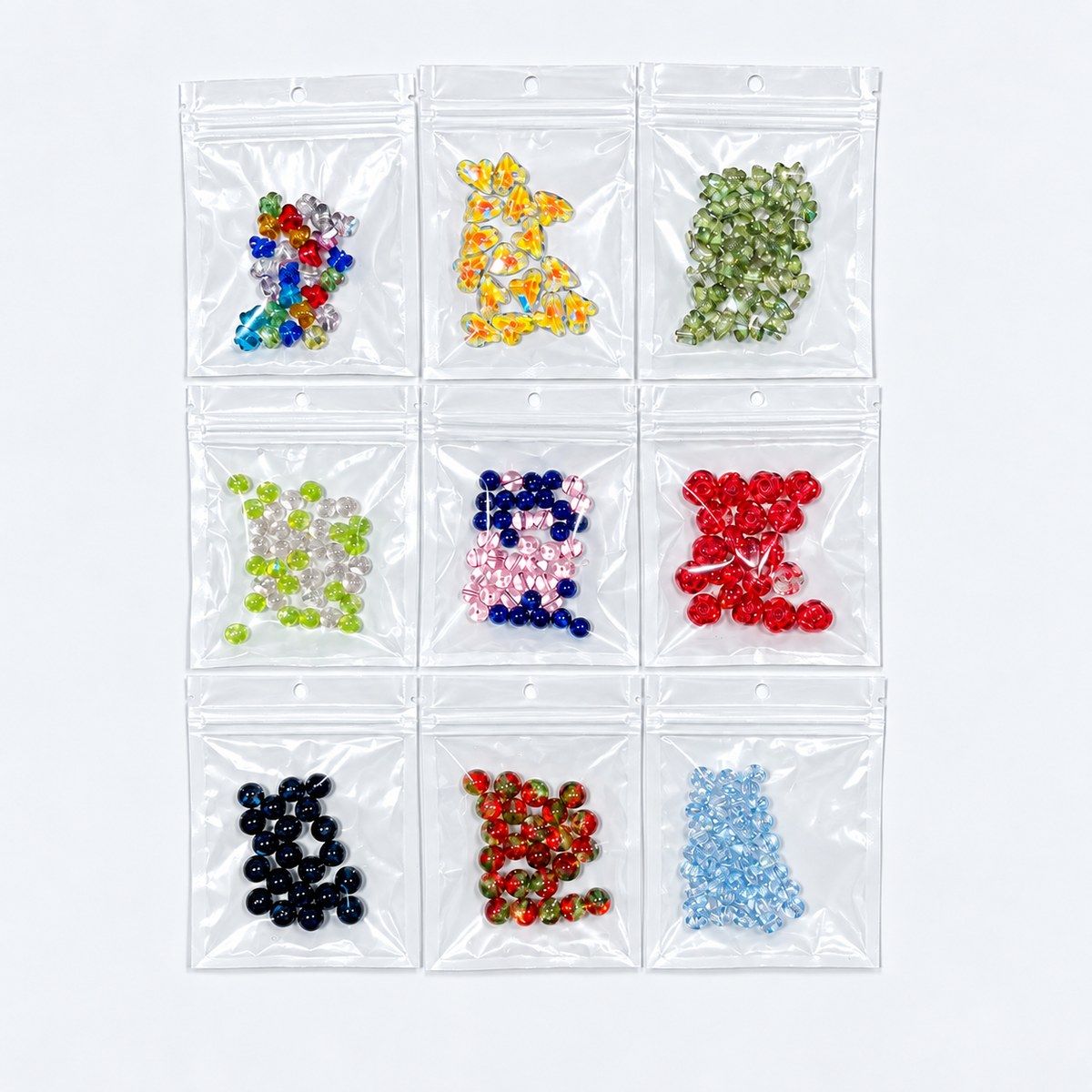 Glückskugeln für runde/geformte (6mm) Perlen